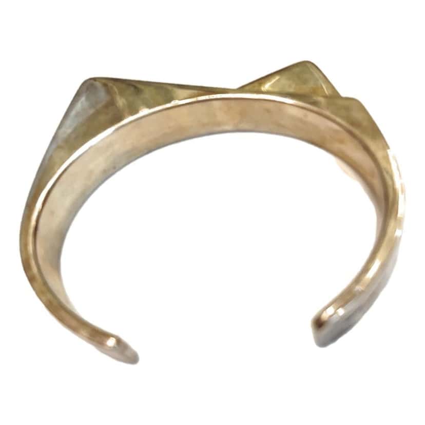 Saint Laurent Saint Laurent 2 Pentes Two-Slope Oxidized Silver Bracelet Silver Good condition - Inside View