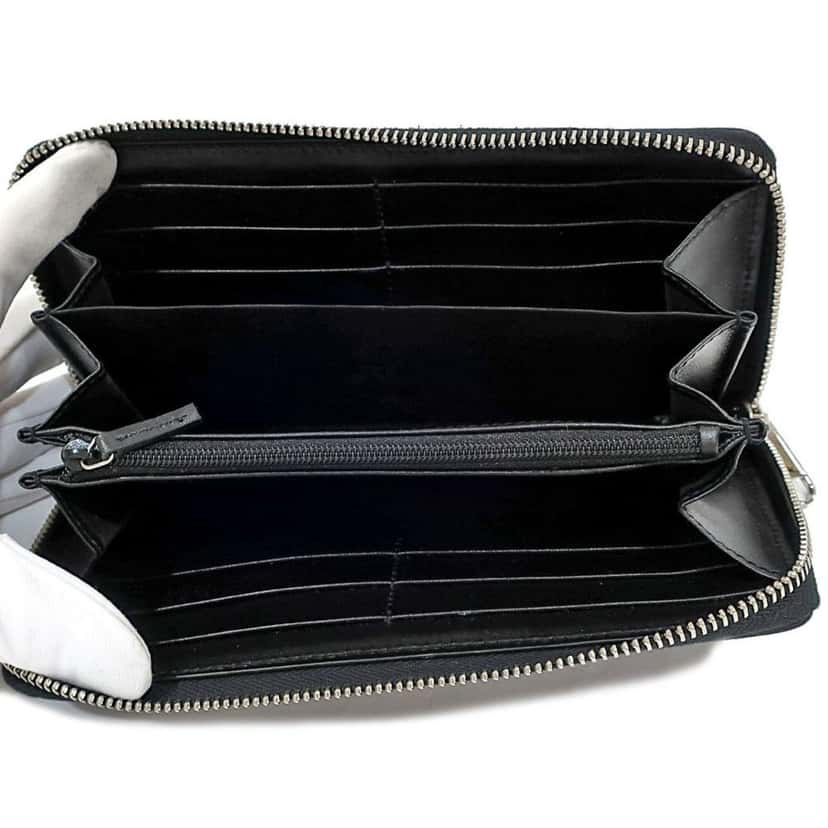 Gucci Gucci Black Leather Rainbow Blade Lightning Logo Long Wallet Black Leather Good condition - Inside View