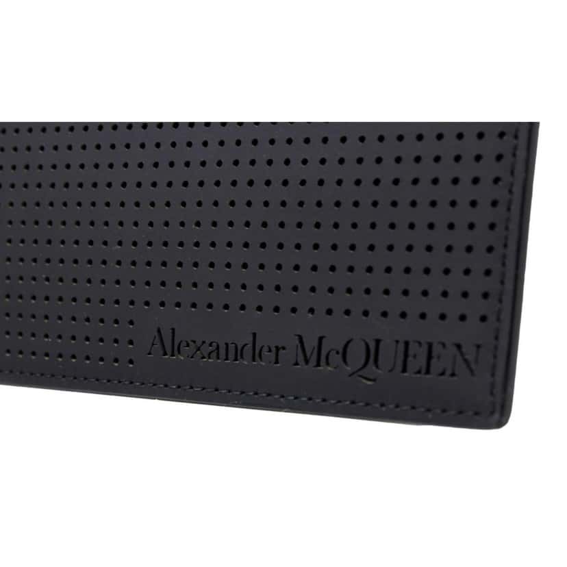 Alexander McQueen Alexander McQueen Black Leather Perforated Flat Pouch Black Leather Good condition - Inside View