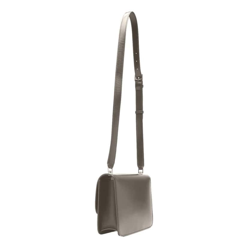 Saint Laurent Saint Laurent Carre Taupe Ultra Soft Calf Leather Shoulder Bag Silver Leather Good condition - Inside View