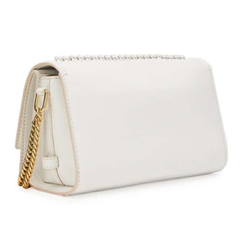 Alexander McQueen Alexander McQueen The Story Whipstitch Leather Shoulder Bag White Leather Good condition - Model View