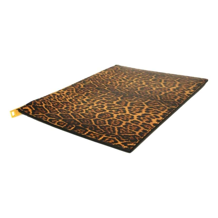 Saint Laurent Saint Laurent Leopard Printed Calfskin Leather Medium Pouch Black Leather Good condition - Inside View