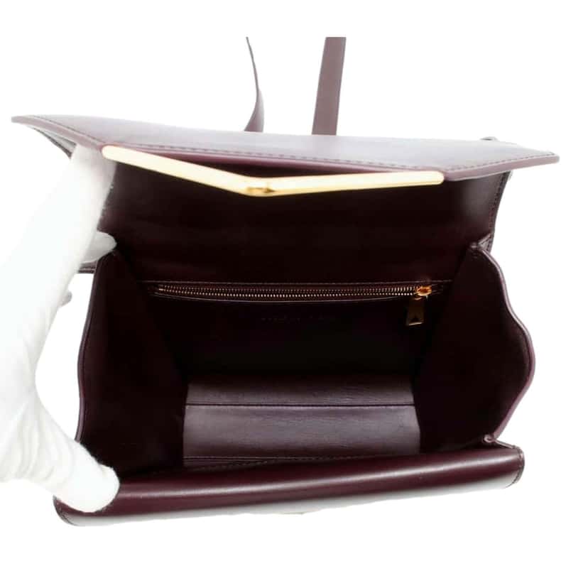 Bottega Veneta Bottega Veneta The Clip Grape Purple Calfskin Leather Shoulder Crossbody Bag Purple Leather Never worn - Box View