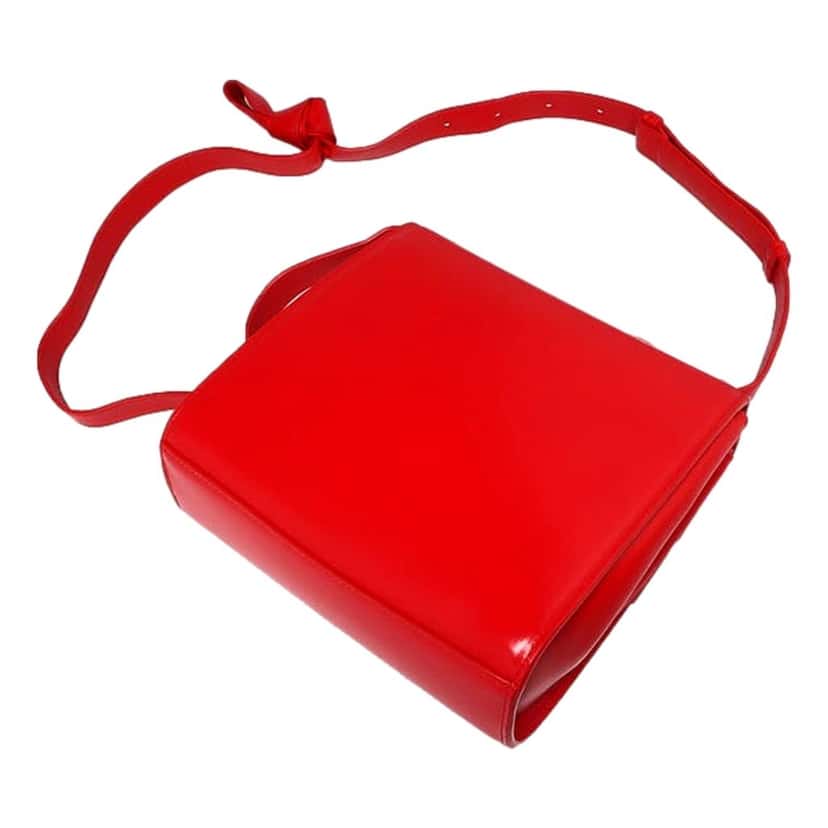 Bottega Veneta Bottega Veneta The Clip Chili Red Calfskin Leather Shoulder Crossbody Bag Red Leather Never worn - Inside View