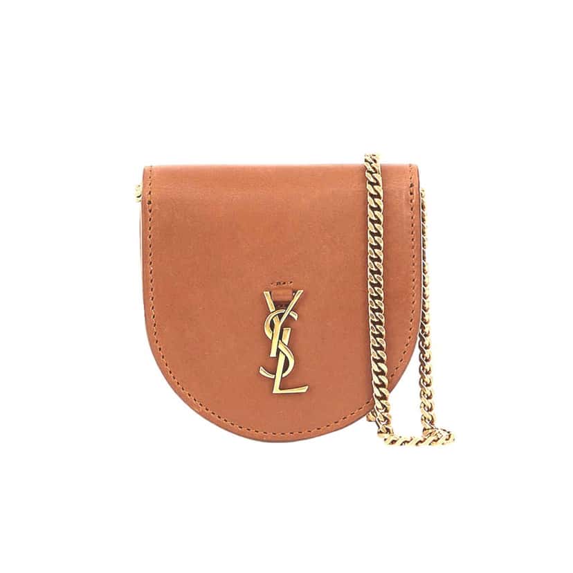 Saint Laurent Saint Laurent Baby Kaia Satchel Brown Smooth Leather Micro Bag Brown Leather Never worn - Front View