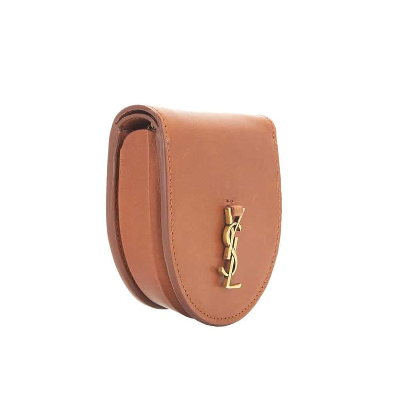 Saint Laurent Saint Laurent Baby Kaia Satchel Brown Smooth Leather Micro Bag Brown Leather Never worn - Model View