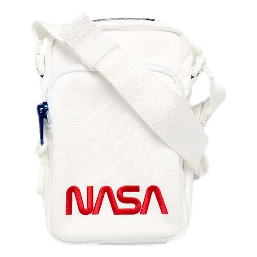 Balenciaga Balenciaga Nasa Logo Phone Holder Crossbody Bag White Recycled Nylon White Leather Never worn - Front View