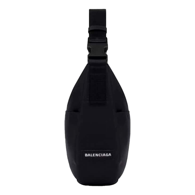 Balenciaga Balenciaga Nasa Logo Sling Shoulder Crossbody Bag Black Recycled Nylon Black Leather Never worn - Back View