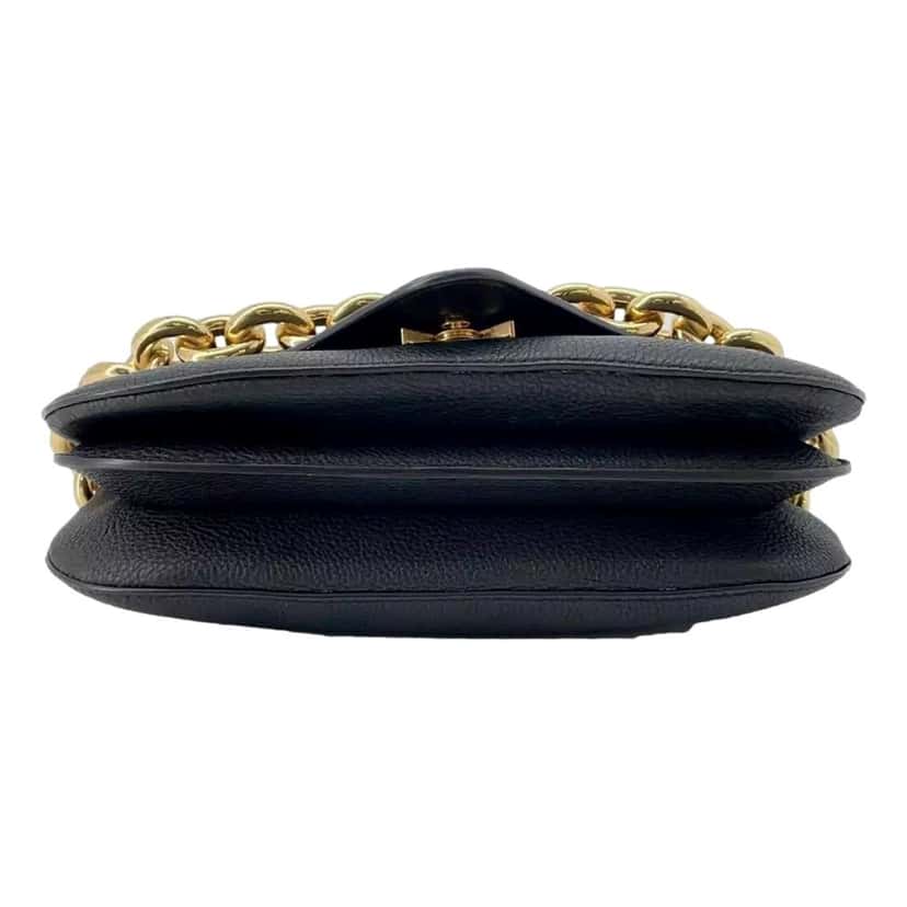 Bottega Veneta Bottega Veneta Mount Medium Envelope Black Leather Shoulder Bag Gold Chain Gold Leather Never worn - Box View