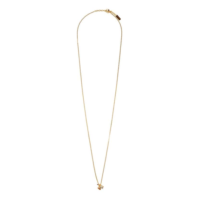 Saint Laurent Saint Laurent YSL Logo Long Opyum Twist Necklace Gold Gold Lace Never worn - Front View