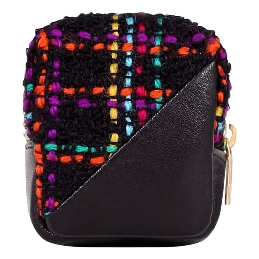 Saint Laurent Saint Laurent Jamie YSL Keyring Cube Multicolor Black Leather Black Leather Never worn - Back View
