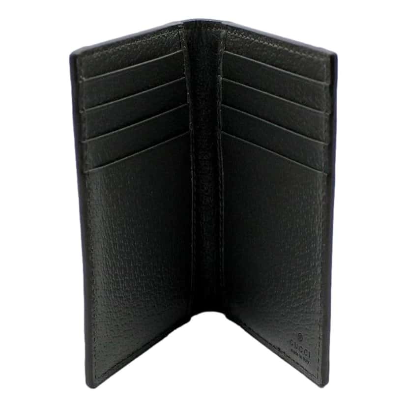 Gucci Gucci Ophidia Silver Gray Supreme Bifold Card Case Wallet Other Canvas Never worn - Box View