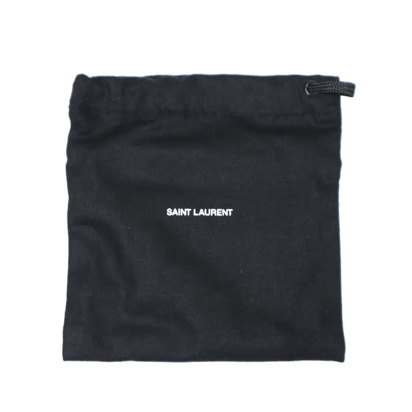 Saint Laurent Saint Laurent Gaby Small Envelope Wallet Cream Black Quilted Lambskin YSL Gold Logo Pink Leather Never worn - Box View