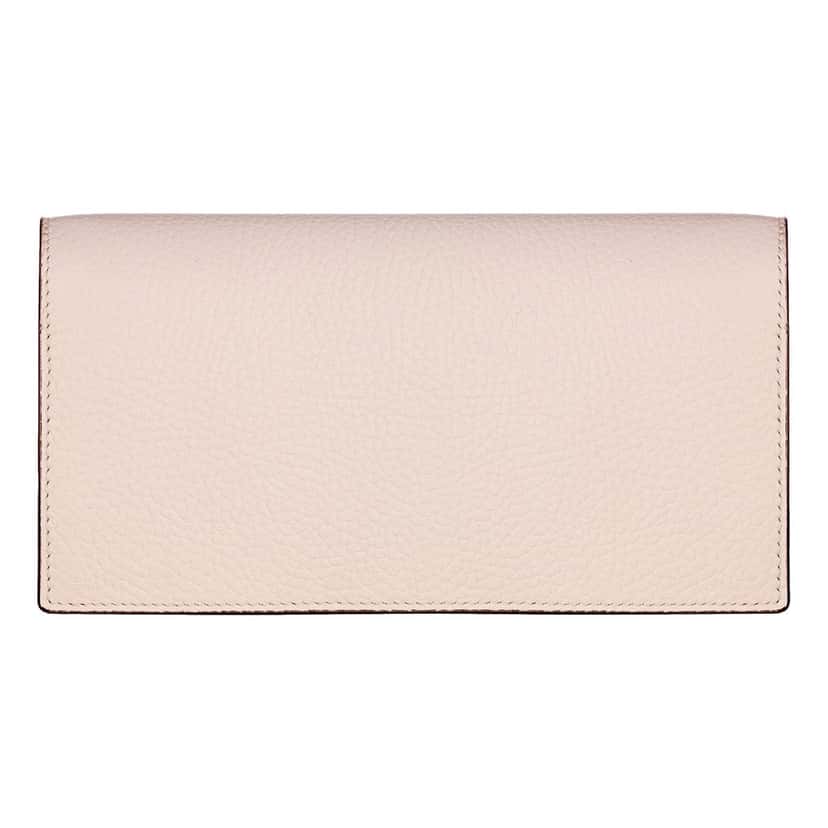 Gucci Gucci Interlocking GG Python Leather Bow Wallet on Chain Light Pink Gold Hardware Pink Leather Never worn - Inside View