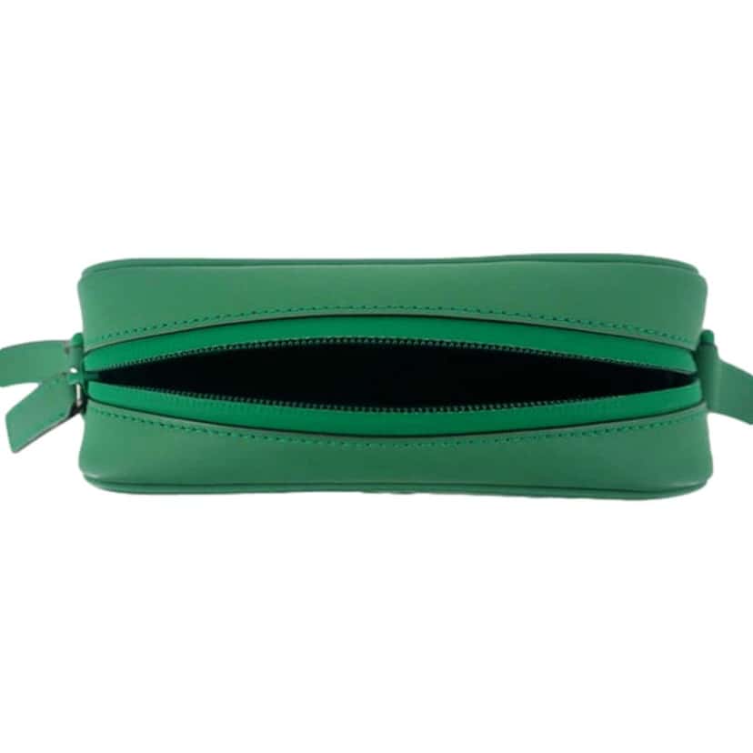 Gucci Gucci GG Rubber Effect Green Guccissima Leather Camera Crossbody Bag Green Leather Good condition - Back View