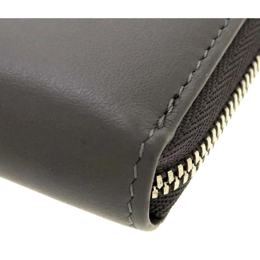 Balenciaga Balenciaga Smooth Calfskin Leather Zip Around Coin Case Wallet Gray Silver Hardware Other Leather Never worn - Inside View