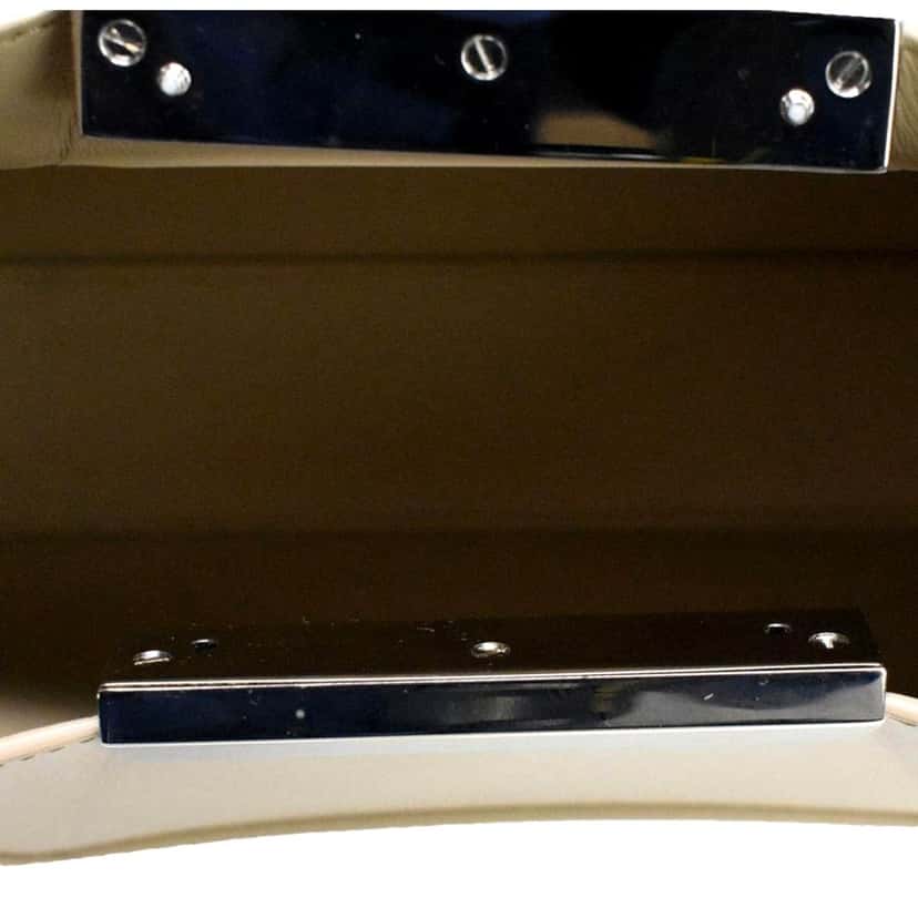 Alexander McQueen Alexander McQueen The Jewelled Leather Shoulder Bag Beige Skull Ring Handle Beige Leather Never worn - Box View