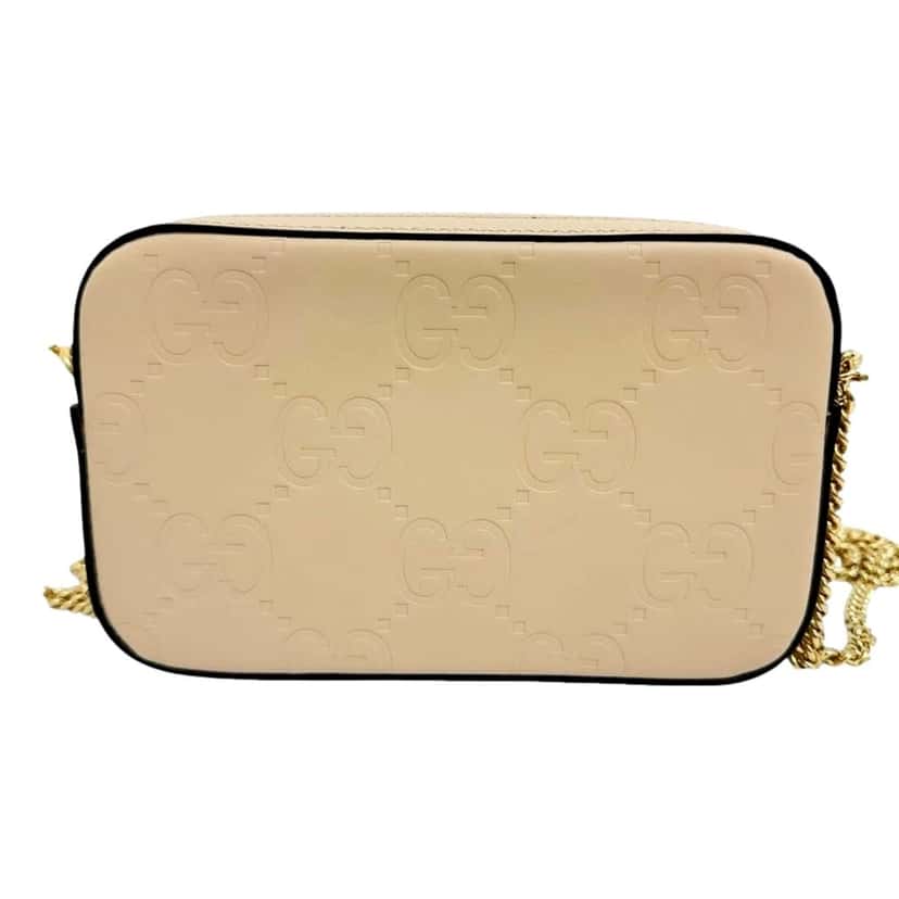 Gucci Gucci Gilbert Calfskin Mini Envelope Beige Crossbody Bag Beige Leather Never worn - Inside View