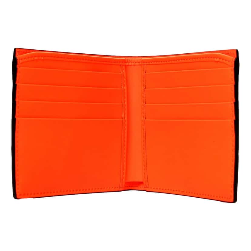 Gucci Gucci GG Rubber Effect Neon Orange Guccissima Leather Bifold Wallet Orange Leather Good condition - Inside View