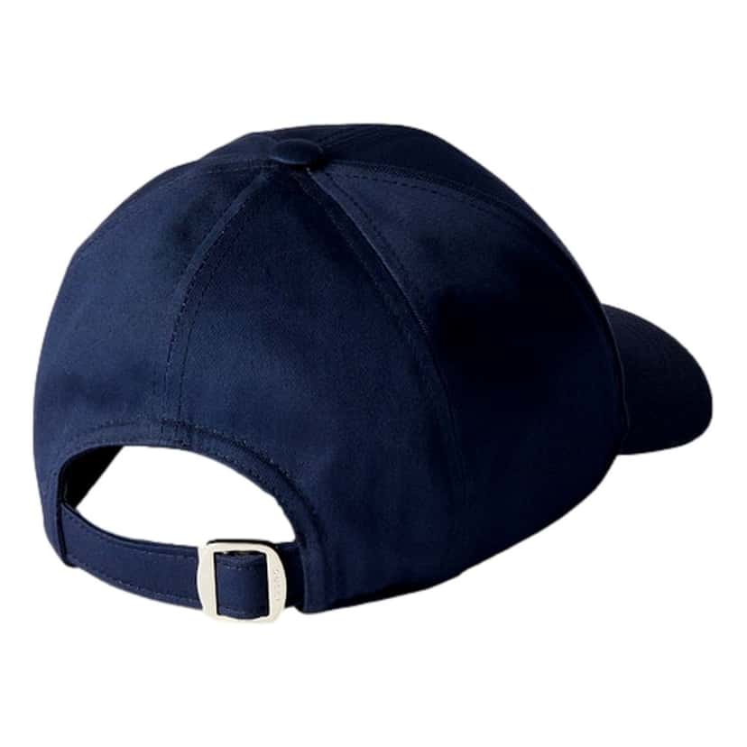 Gucci Gucci Baseball Hat with Embroidery in Navy Blue XL Blue Cotton Never worn - Back View