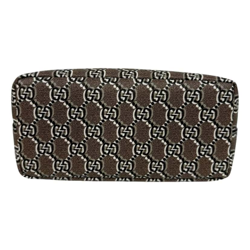 Gucci Gucci GG Shadow Monogram Canvas Beige Black Shoulder Bag Brown Canvas Never worn - Inside View