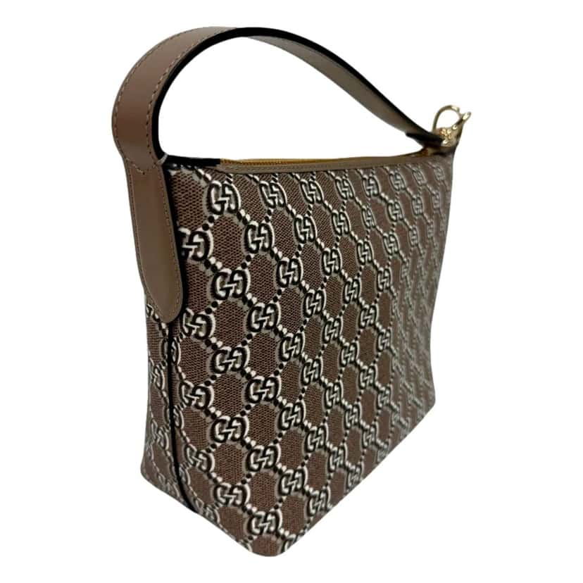 Gucci Gucci GG Shadow Monogram Canvas Beige Black Shoulder Bag Brown Canvas Never worn - Box View