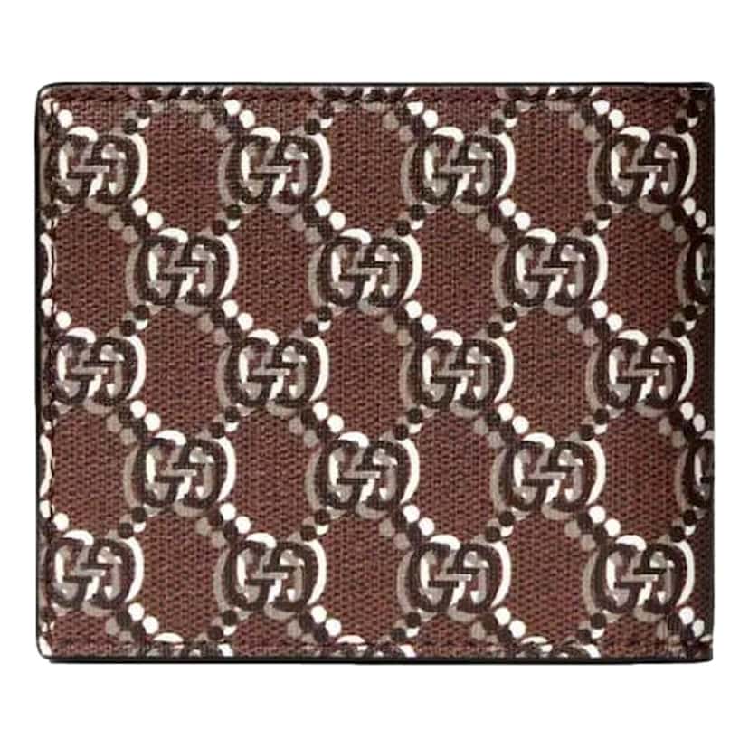 Gucci Gucci GG Shadow Brown Bifold Wallet Brown Leather Never worn - Model View
