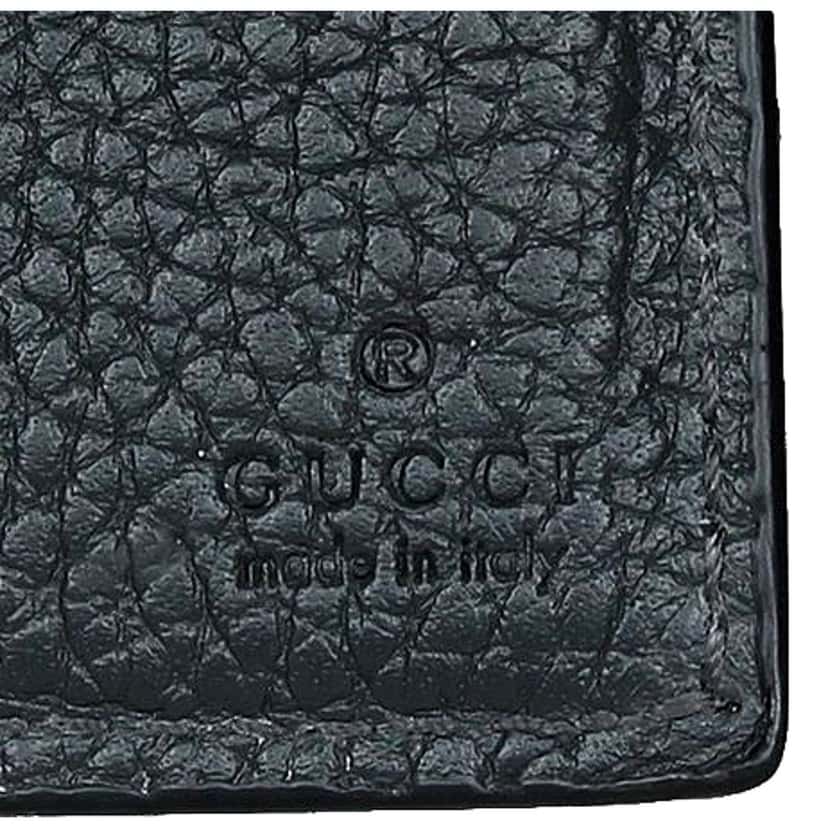 Gucci Gucci GG Shadow Black White Bifold Wallet Black Leather Never worn - Model View