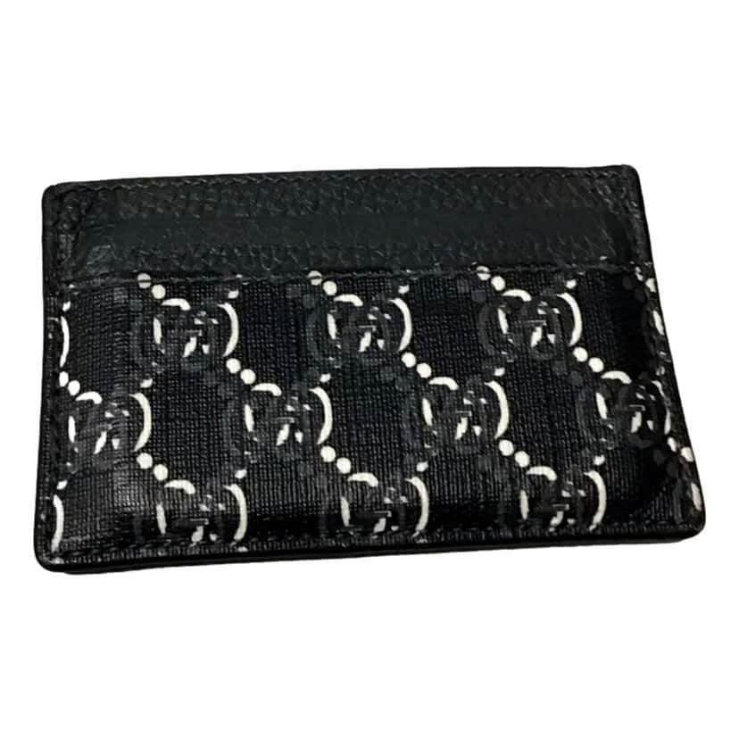 Gucci Gucci GG Shadow Black White Card Holder Wallet Black Leather Never worn - Back View