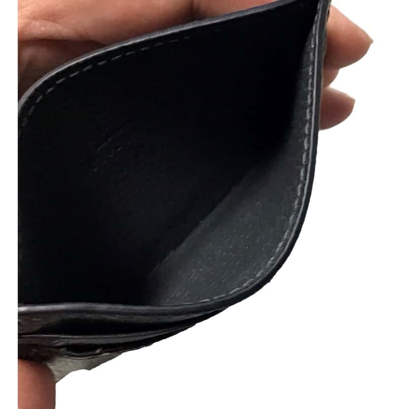 Gucci Gucci GG Shadow Black White Card Holder Wallet Black Leather Never worn - Model View