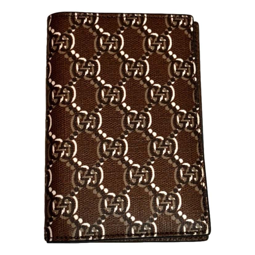 Gucci Gucci GG Shadow Large Bifold Wallet Brown Embossed Leather Brown Leather Never worn - Front View