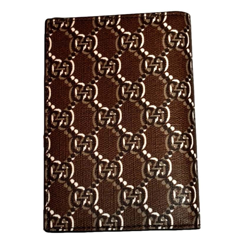 Gucci Gucci GG Shadow Large Bifold Wallet Brown Embossed Leather Brown Leather Never worn - Back View