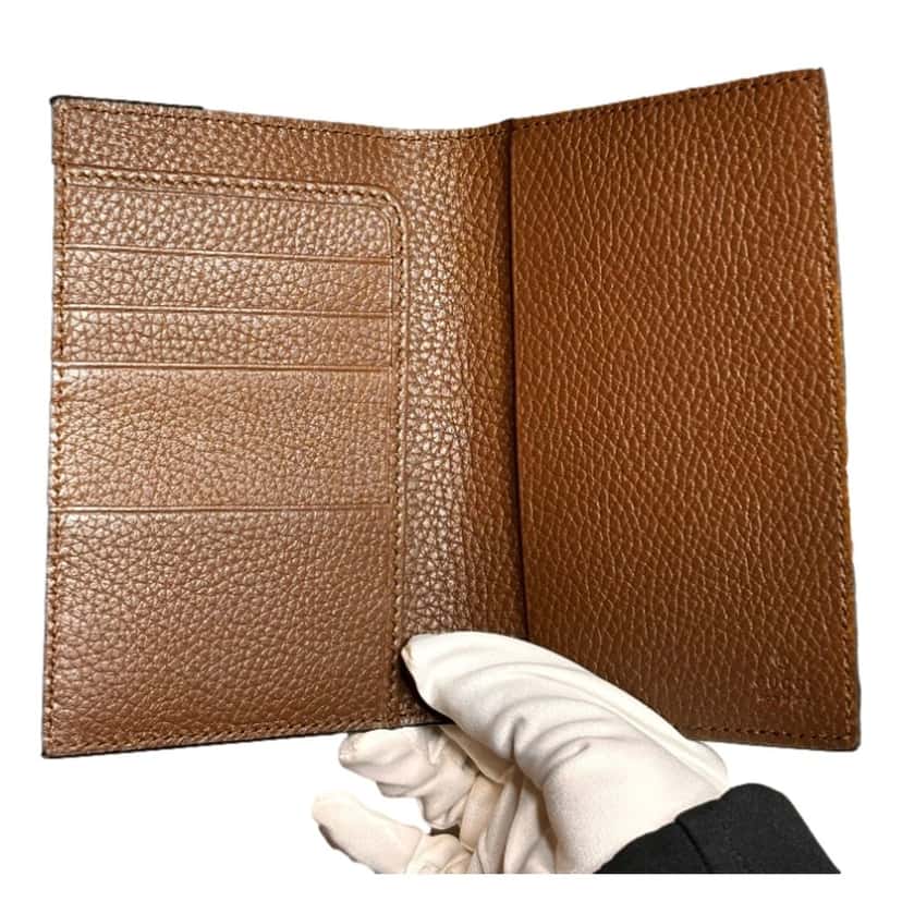 Gucci Gucci GG Shadow Large Bifold Wallet Brown Embossed Leather Brown Leather Never worn - Inside View