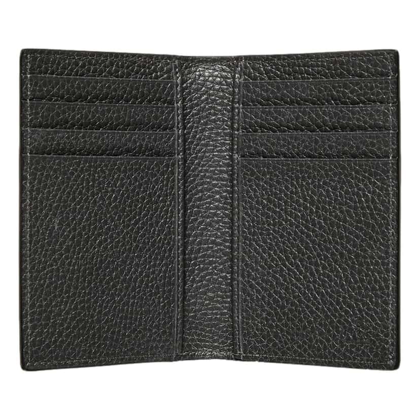 Gucci Gucci GG Shadow Black White Vertical Bifold Card Wallet Black Leather Never worn - Inside View