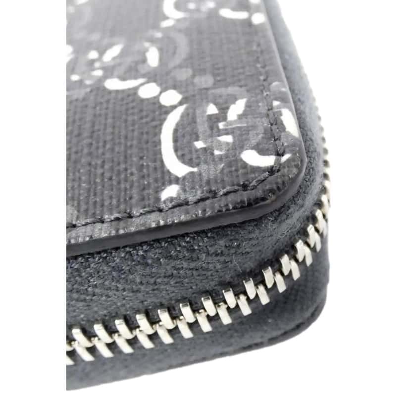 Gucci Gucci GG Shadow Black White Continental Zip Around Wallet Black Leather Never worn - Inside View