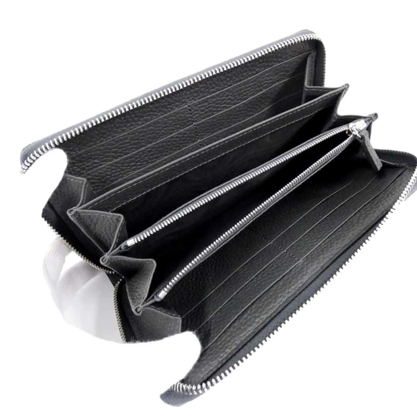 Gucci Gucci GG Shadow Black White Continental Zip Around Wallet Black Leather Never worn - Model View