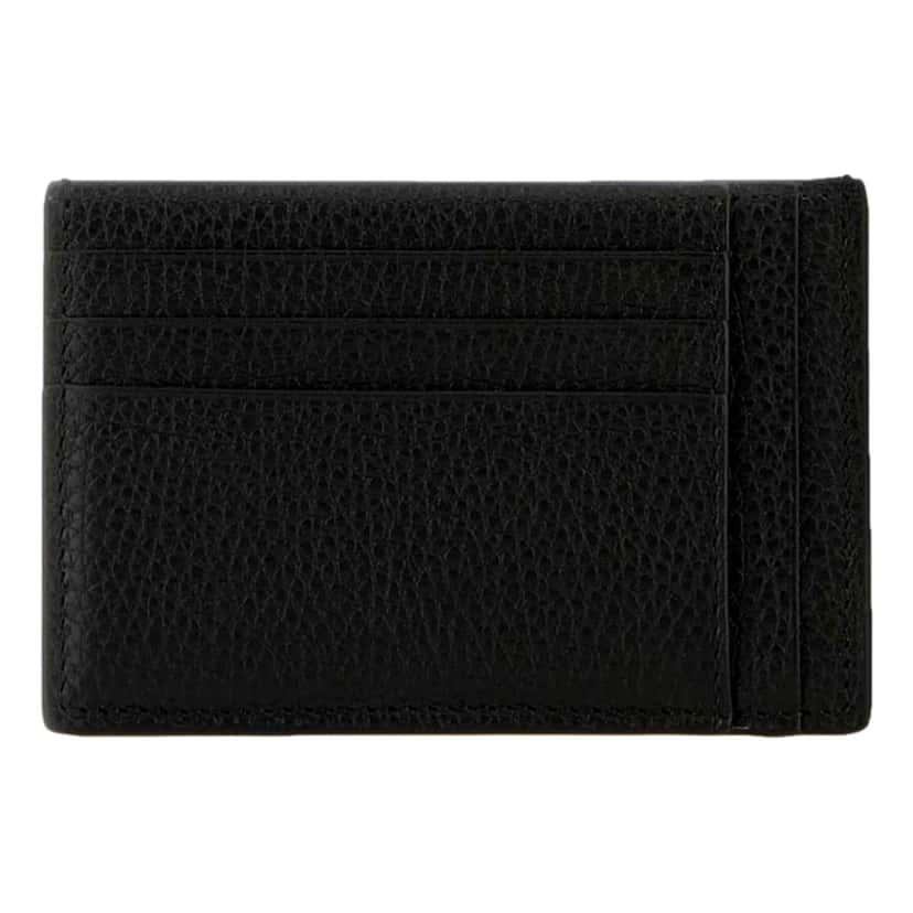 Gucci Gucci Jumbo GG Black Leather Card Holder Wallet Embossed Logo Black Leather Never worn - Inside View