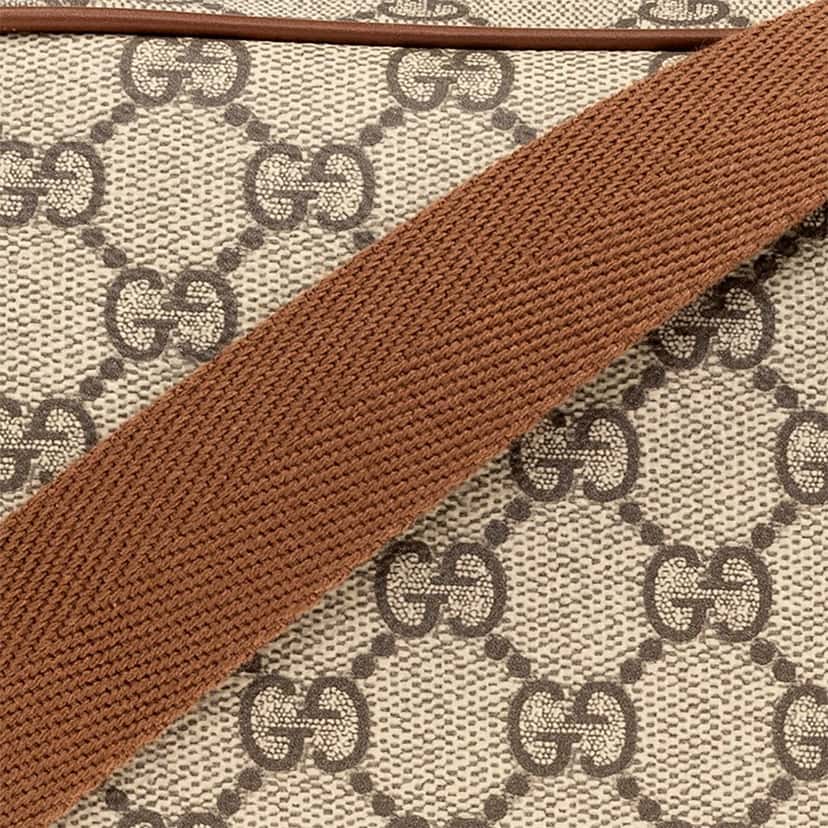 Gucci Gucci GG Supreme Canvas Brown Leather Camera Bag Crossbody Brown Canvas Good condition - Box View