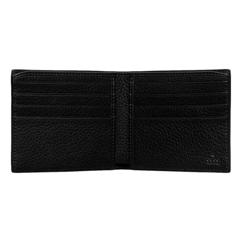 Gucci Gucci GG Embossed Black Leather Bifold Wallet Black Leather Good condition - Inside View