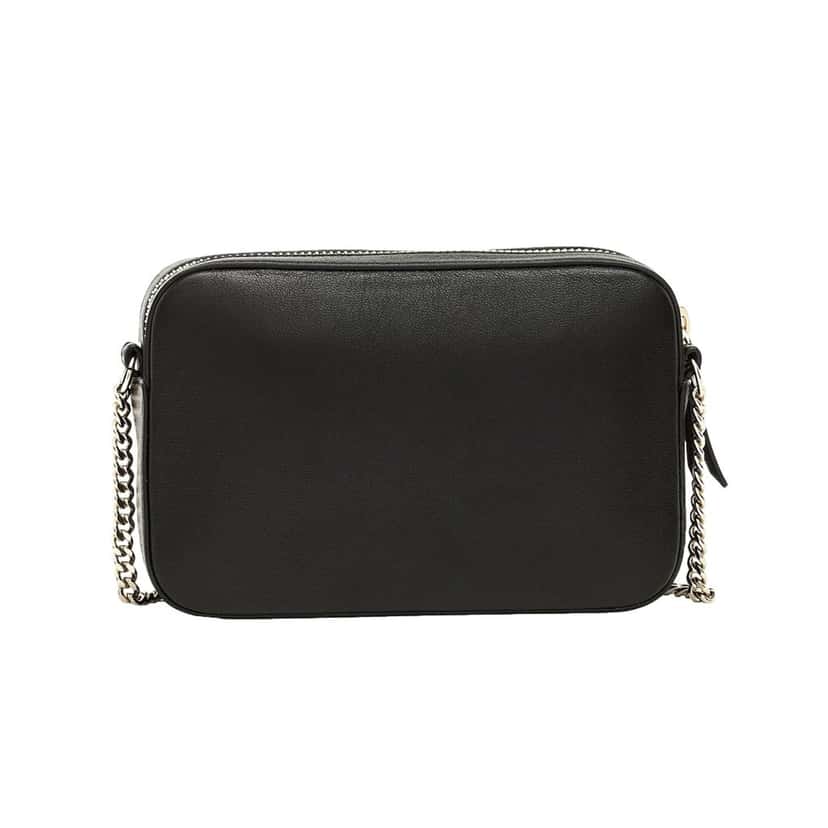 Jimmy Choo Jimmy Choo Balti Camera Crossbody Bag Black Embossed Leather Chain Strap Black Leather Never worn - Box View