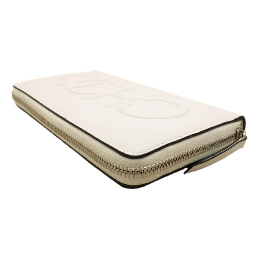 Jimmy Choo Jimmy Choo Bettina Milk White Leather Long Zip-Around Wallet White Leather Never worn - Inside View