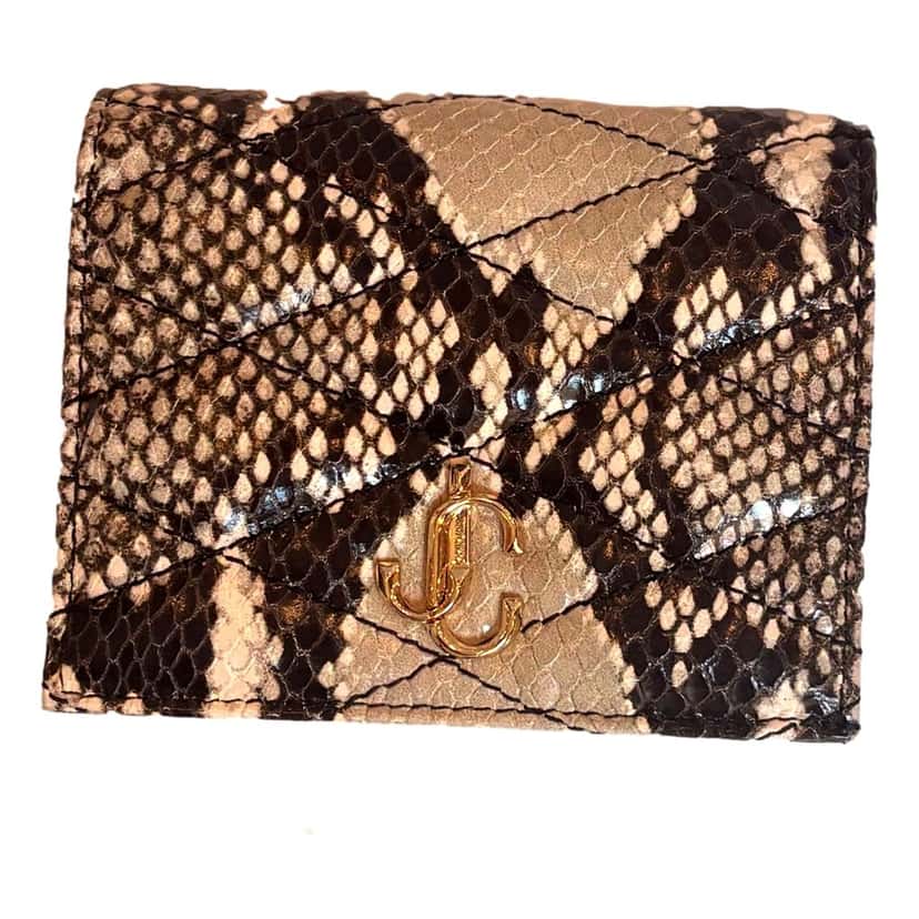 Jimmy Choo Jimmy Choo Farone Animal Print Leather Card Case Wallet Brown Leather Never worn - Inside View