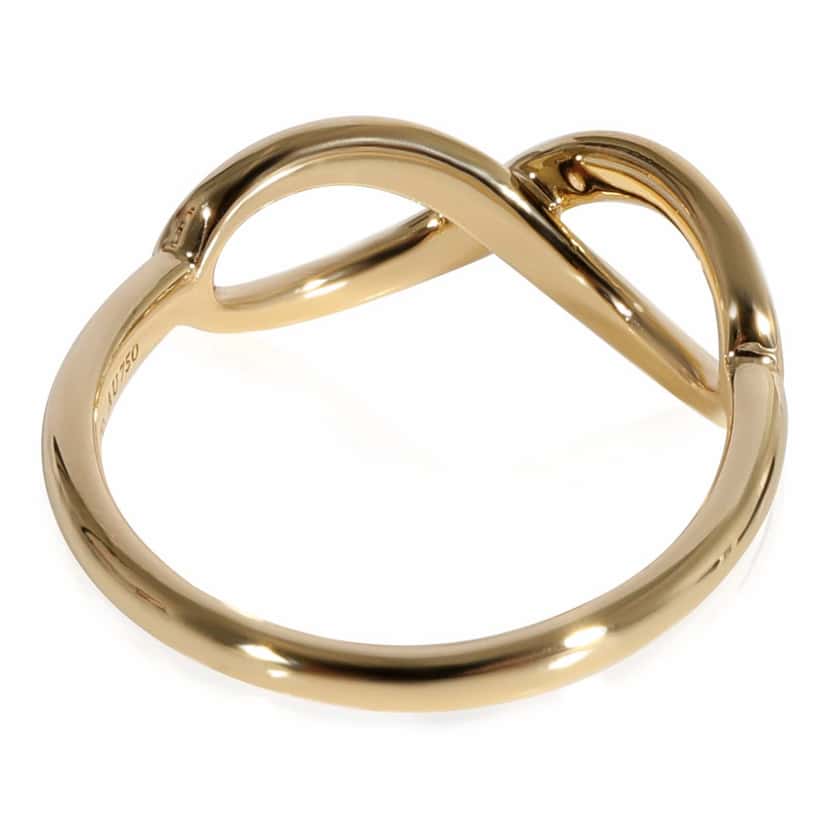 Tiffany & Co Infinity 18k Yellow Gold Ring Gold Gold Metal Very good condition - Back View