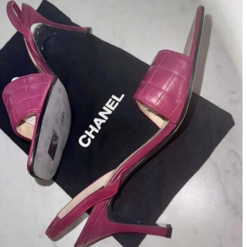 Chanel Chanel Heels Purple Leather Very good condition - Inside View