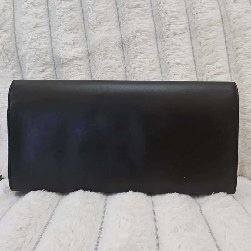 Saint Laurent Kate Clutch Black Leather Gold Good condition - Back View