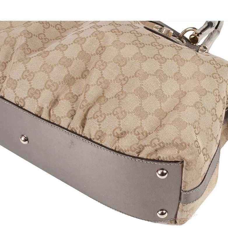 Gucci Pop Bamboo Tote Beige Leather Very good condition - Inside View