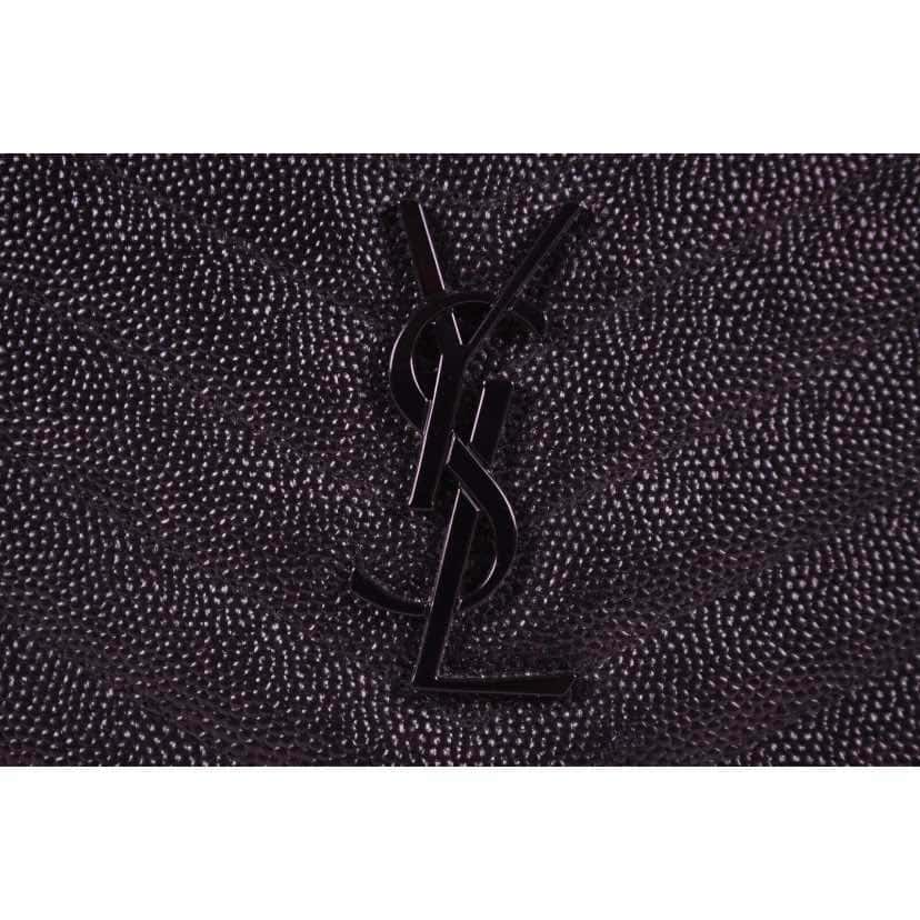 Saint Laurent Cassandre Matelassé Pouch Black Leather Very good condition - Model View