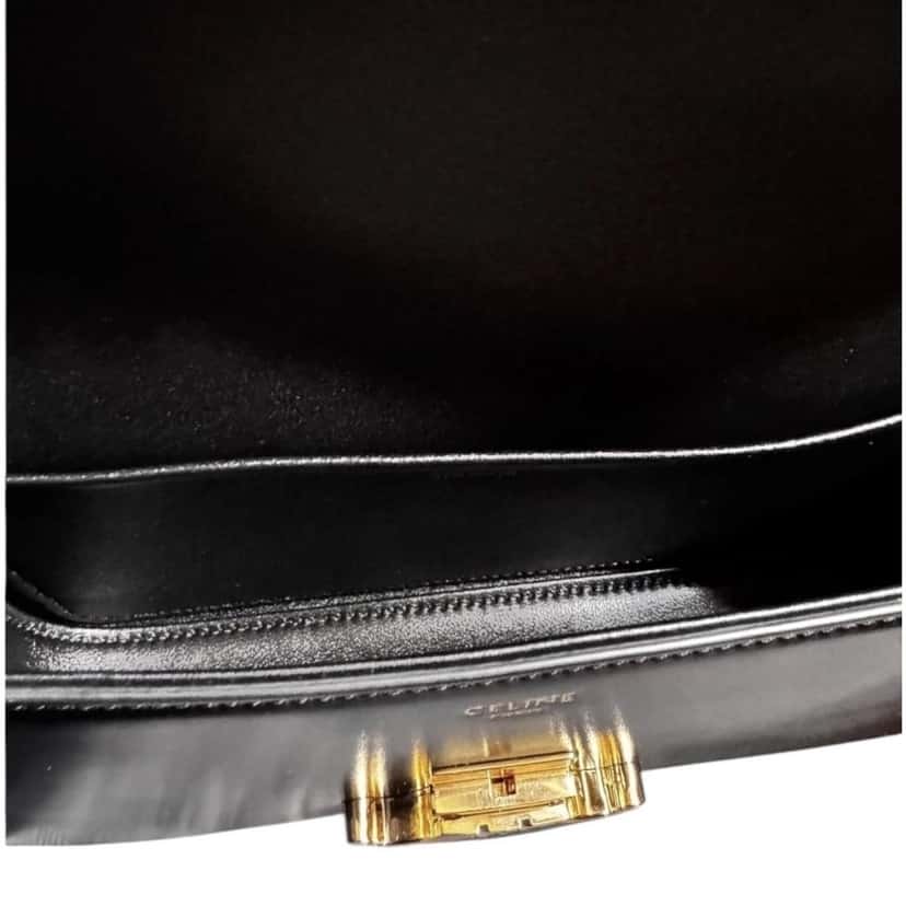 Celine Celine Triomphe Black Leather Never worn, with tag - Model View