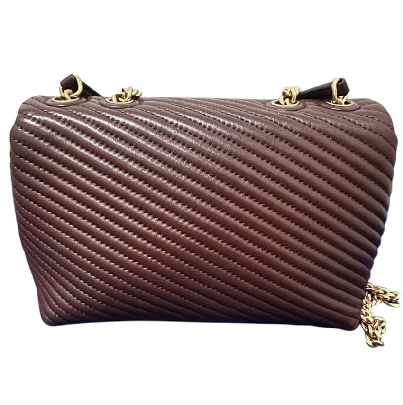Tory Burch Elegant Hand Or Crossbody Brown Leather Very good condition - Back View