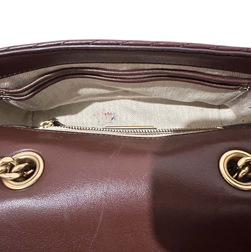 Tory Burch Elegant Hand Or Crossbody Brown Leather Very good condition - Model View